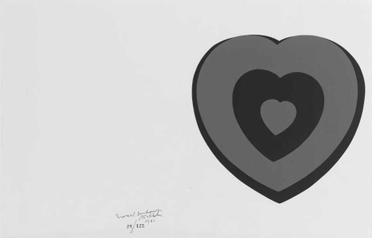 Fluttering hearts by Marcel Duchamp