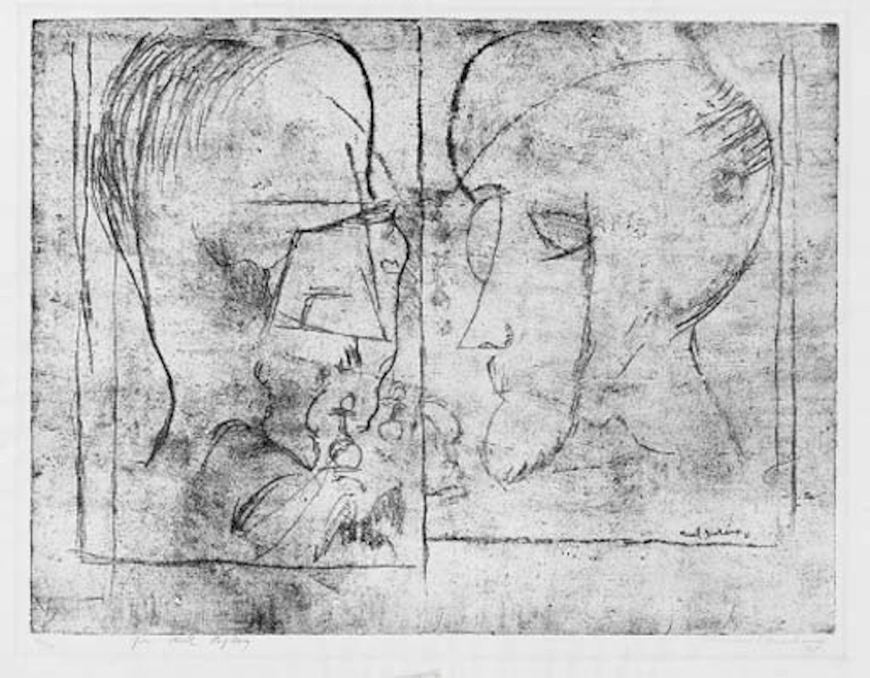 The chess players by Marcel Duchamp