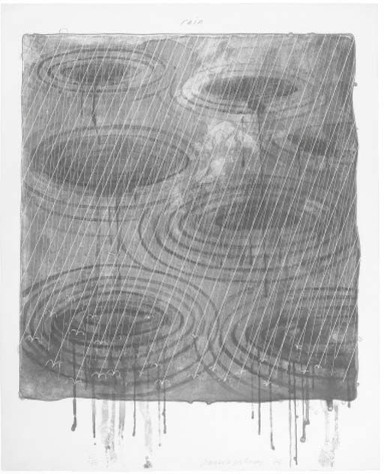 Rain, from The Weather Series by David Hockney