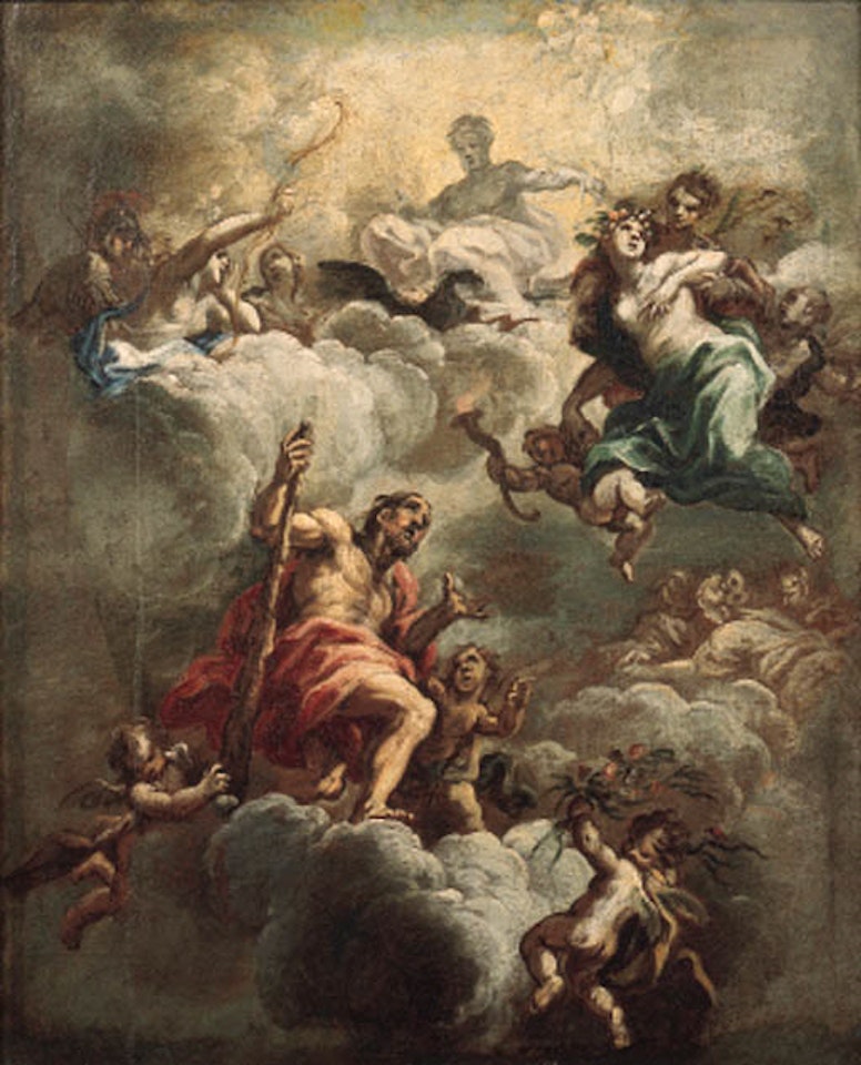 Giove, Ercole e Flora by Circle of Luca Giordano