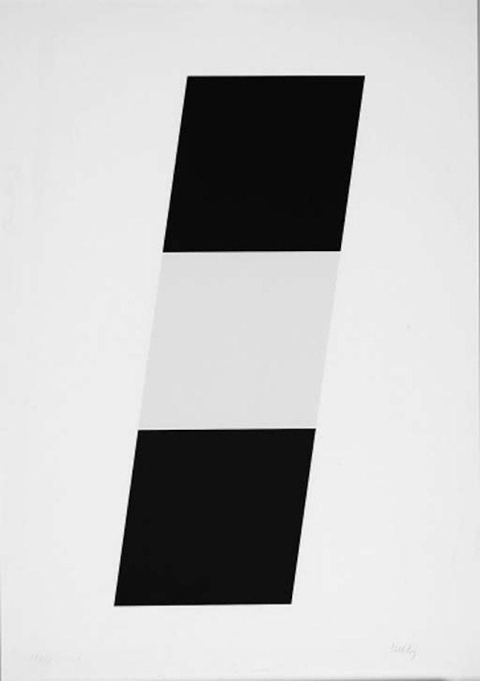 Blue, white, red by Ellsworth Kelly