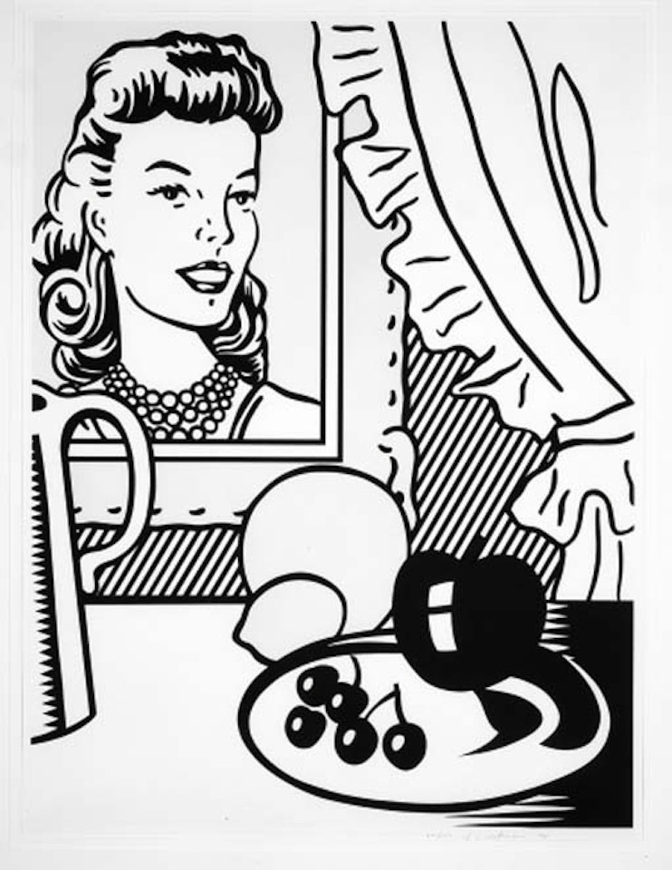 Still life with portrait, from Six Still Lifes by Roy Lichtenstein