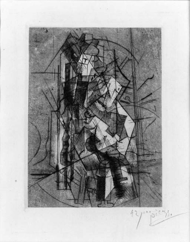 L'homme a la guitare by Pablo Picasso