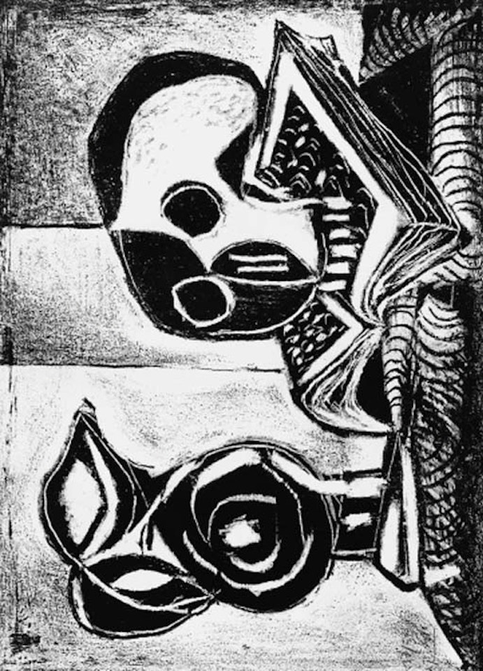 Black pitcher and Death's head by Pablo Picasso