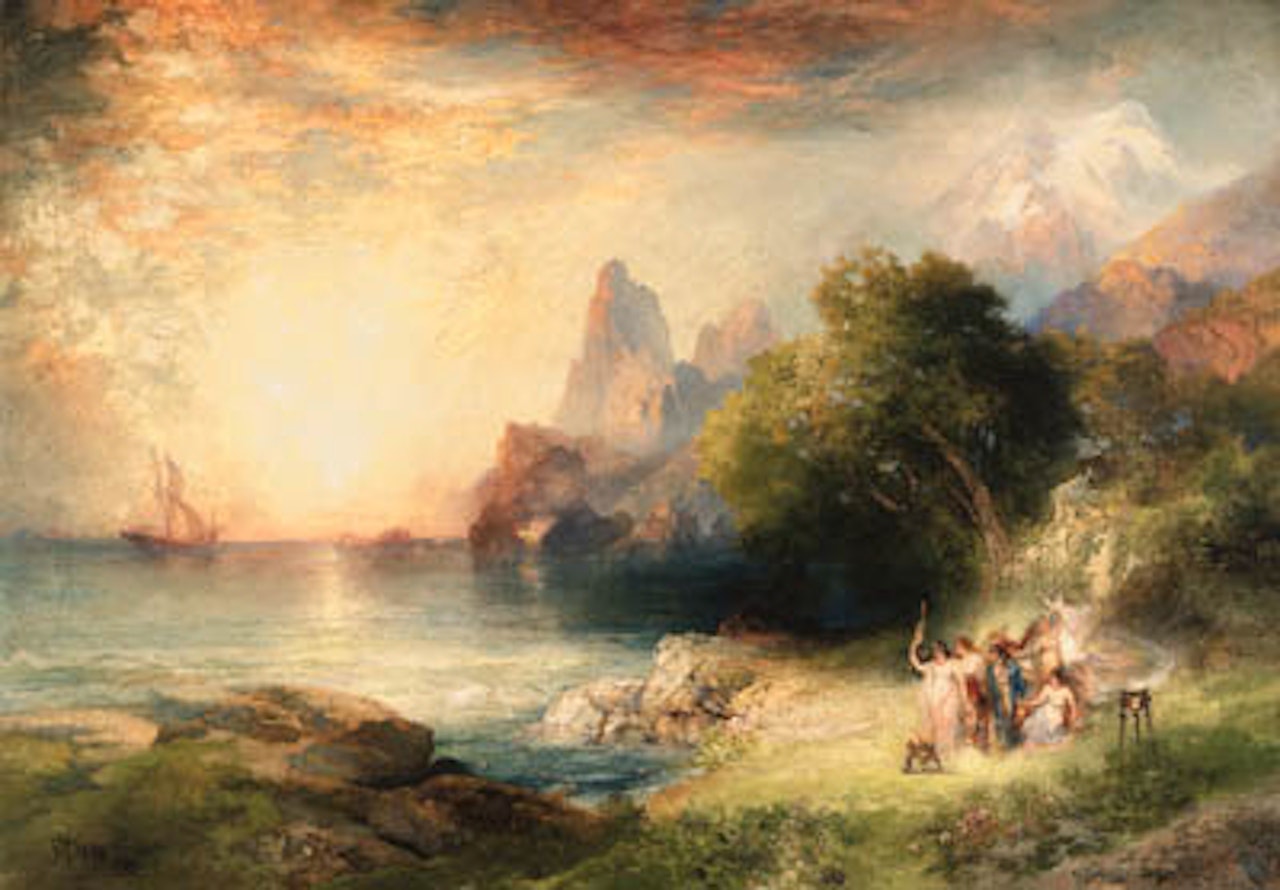 Ulysses and the sirens by Thomas Moran