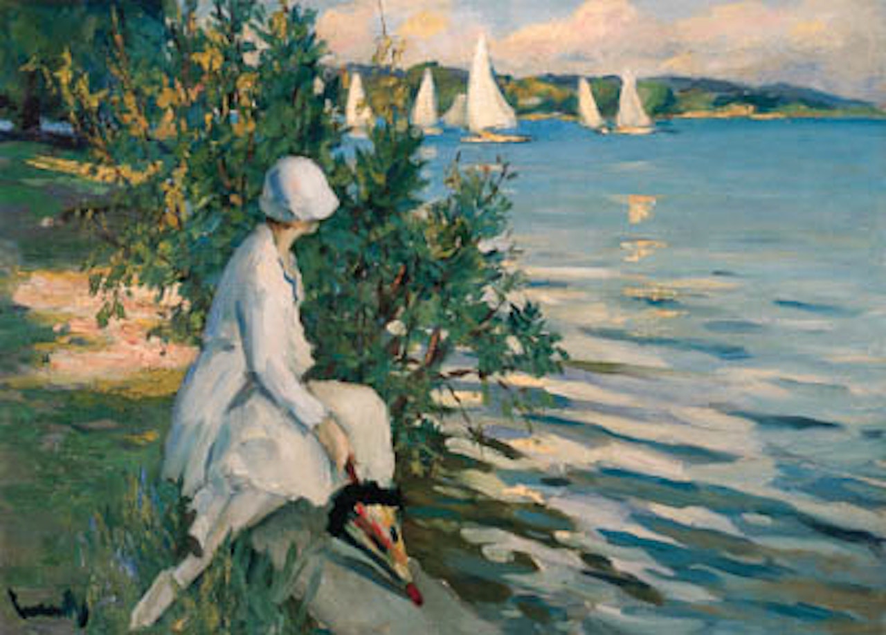By the river by Edward Cucuel