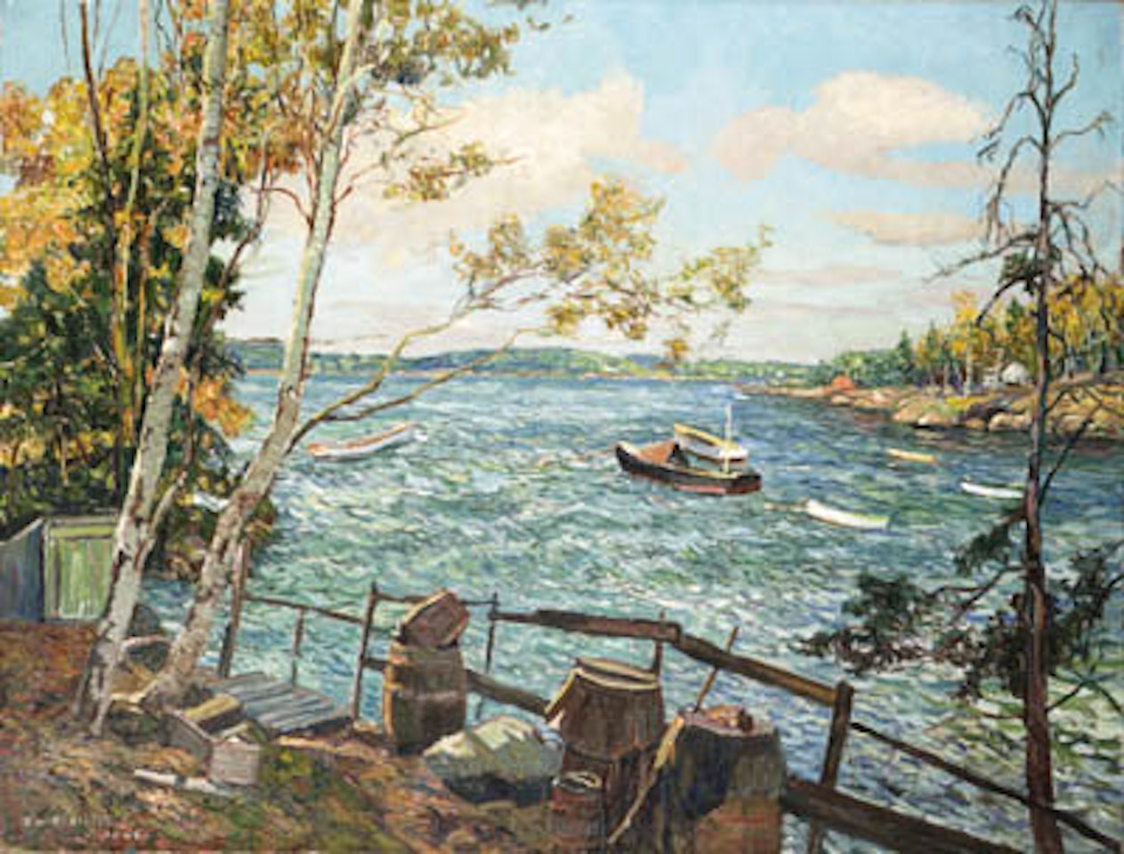 Liniken bay by Edward Willis Redfield