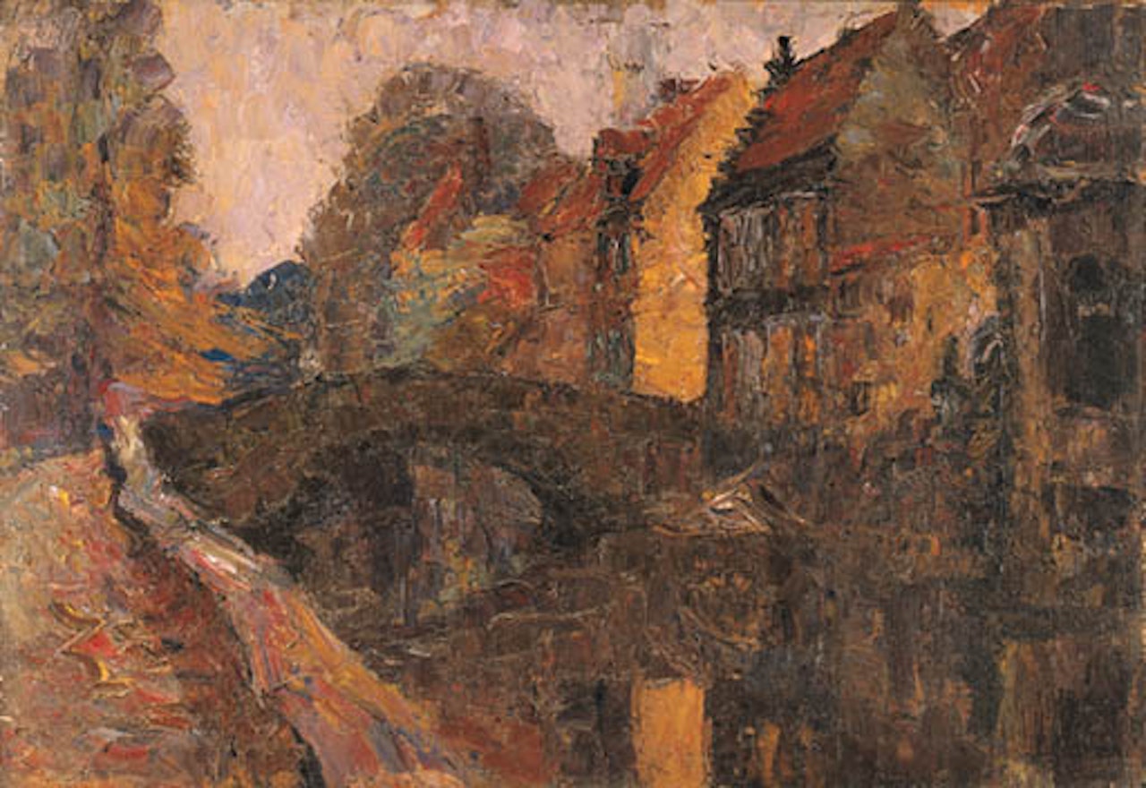 Village bridge by Joseph Raphael