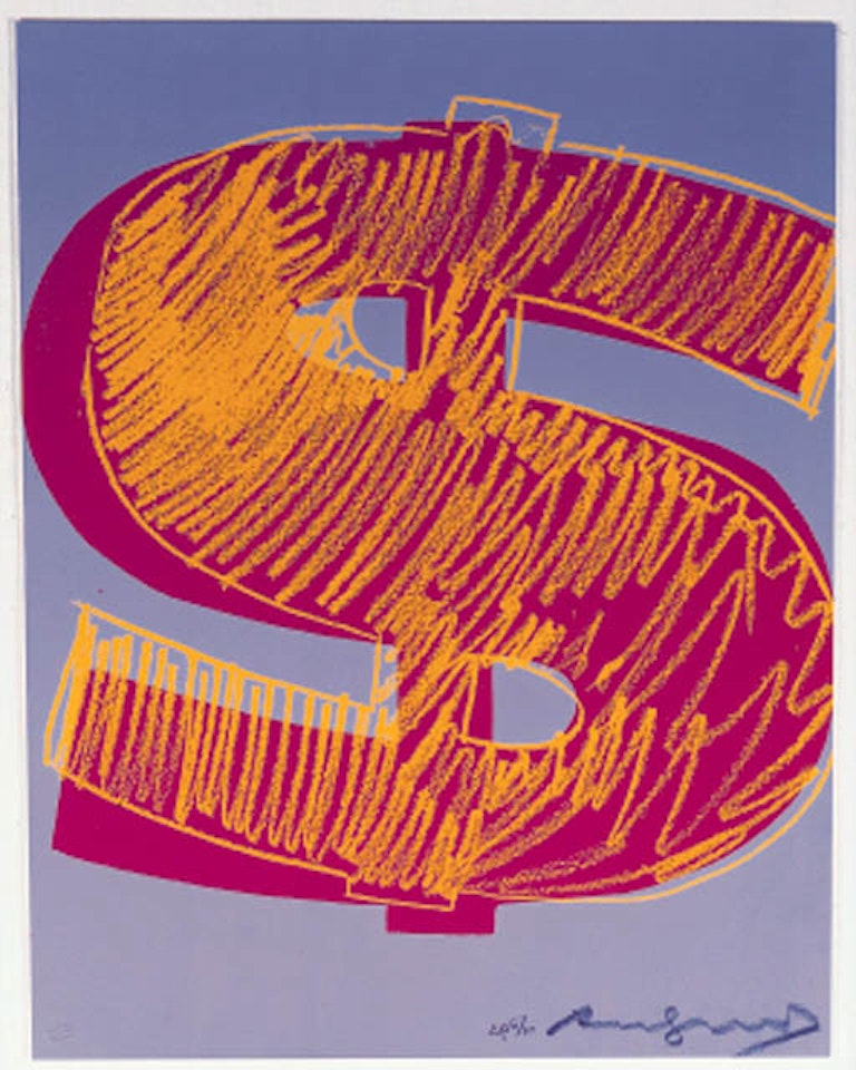 Composition - Dollar-1- F and S 276 by Andy Warhol