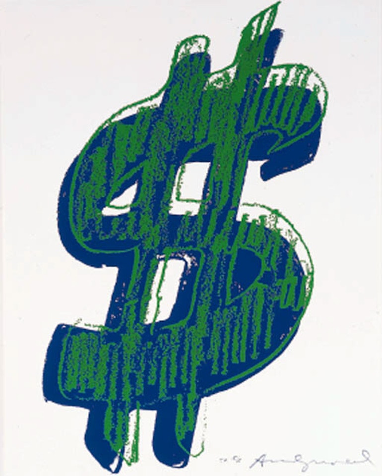 Composition - Dollar-1- F and S 278 by Andy Warhol