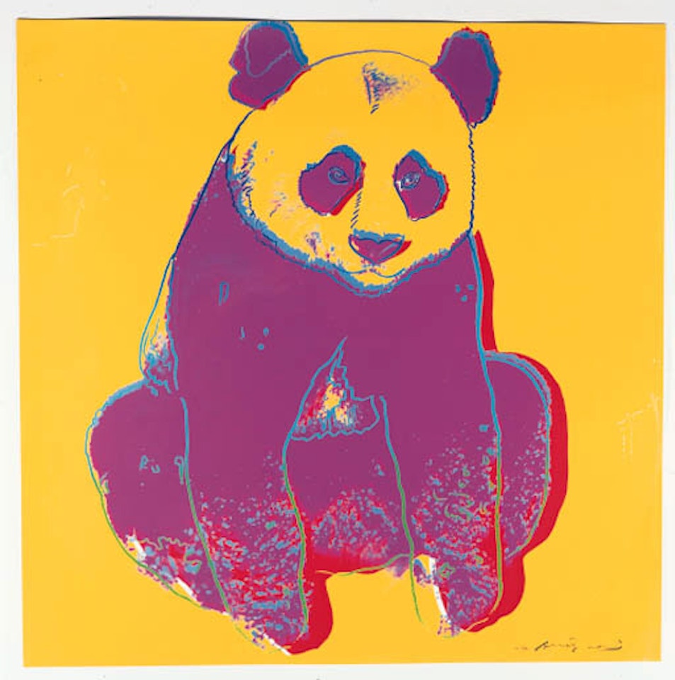 Giant Panda, for Endangered Species - F and S B.295 by Andy Warhol