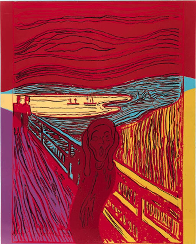 The scream - after Munch - F and S IIIA.43 c-e by Andy Warhol