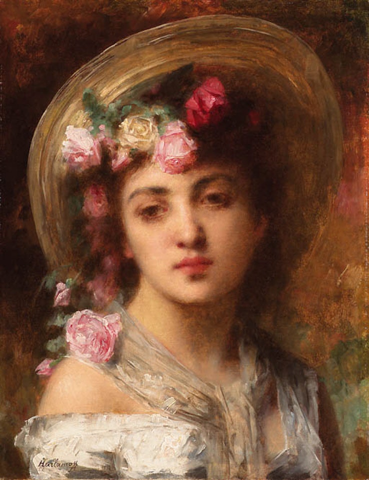 Flower girl by Alexei Harlamoff
