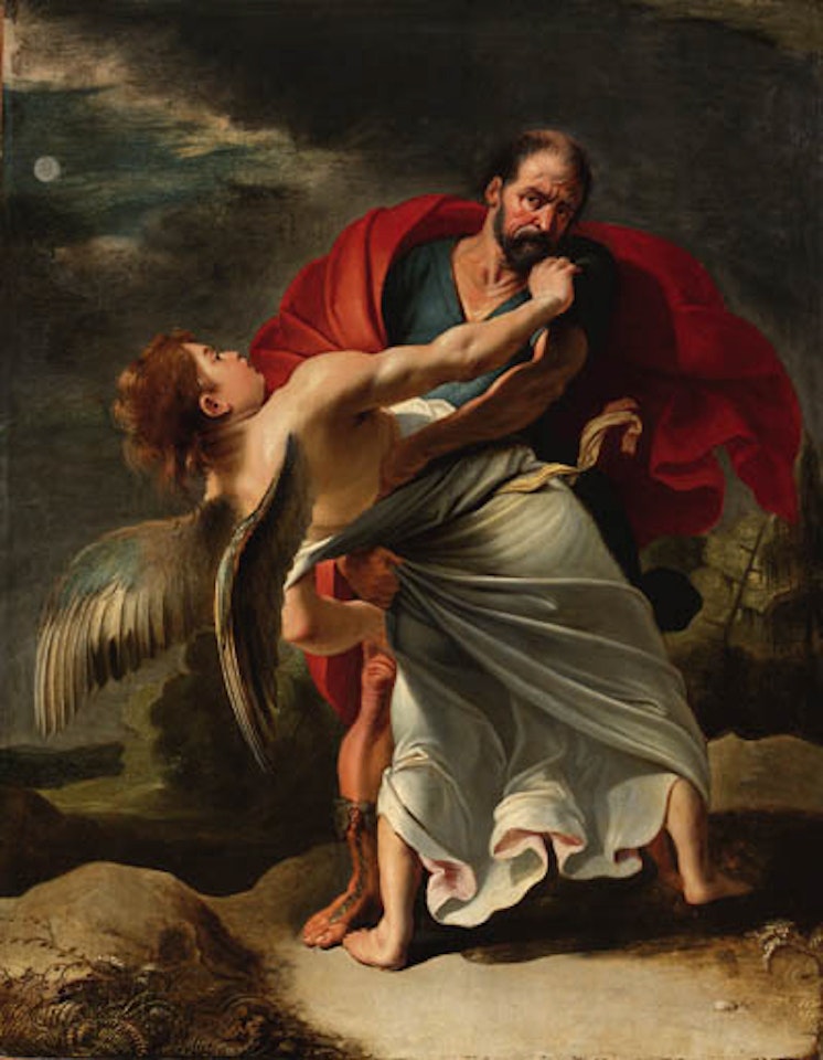 Jacob wrestling with angel by Peter Paul Rubens