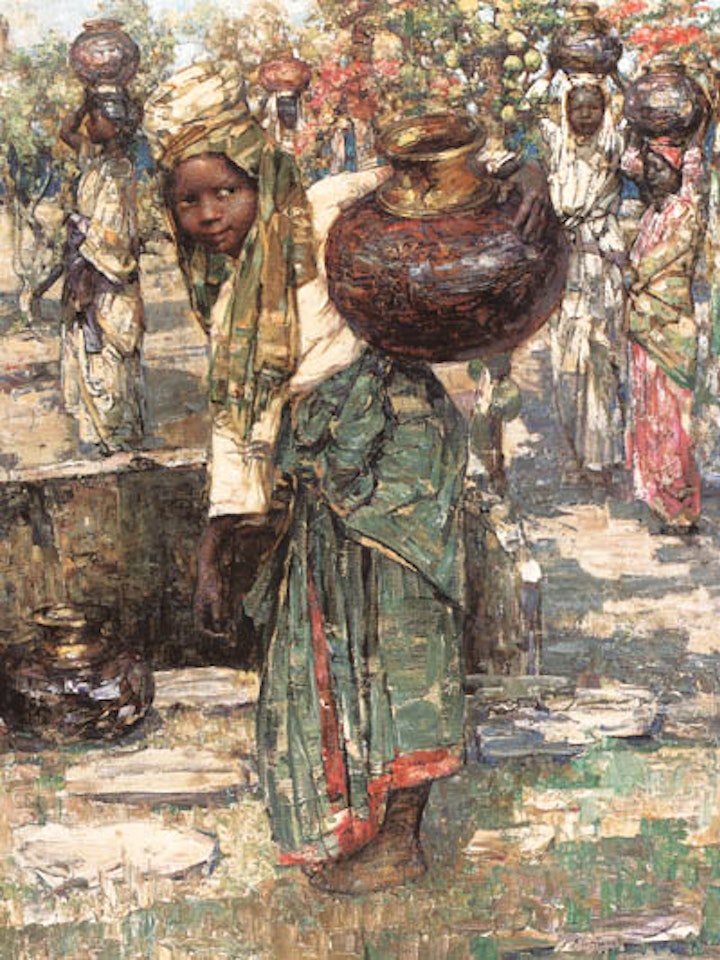 Tamil watercarrier by Edward Atkinson Hornel