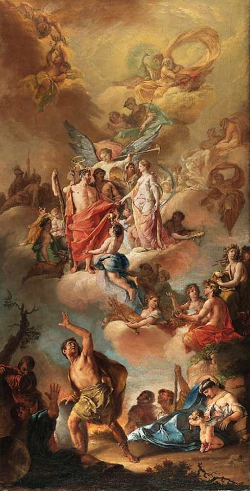 Marriage of Hercules and Hebe by Spanish School
