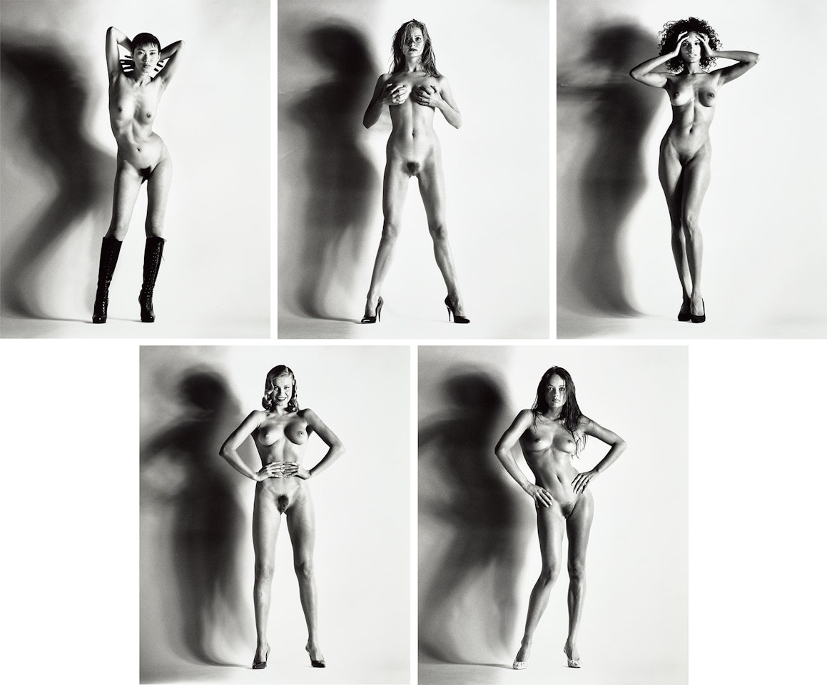 Big Nude: Yuko, Camilla, Raquel, Una and Verina by Helmut Newton