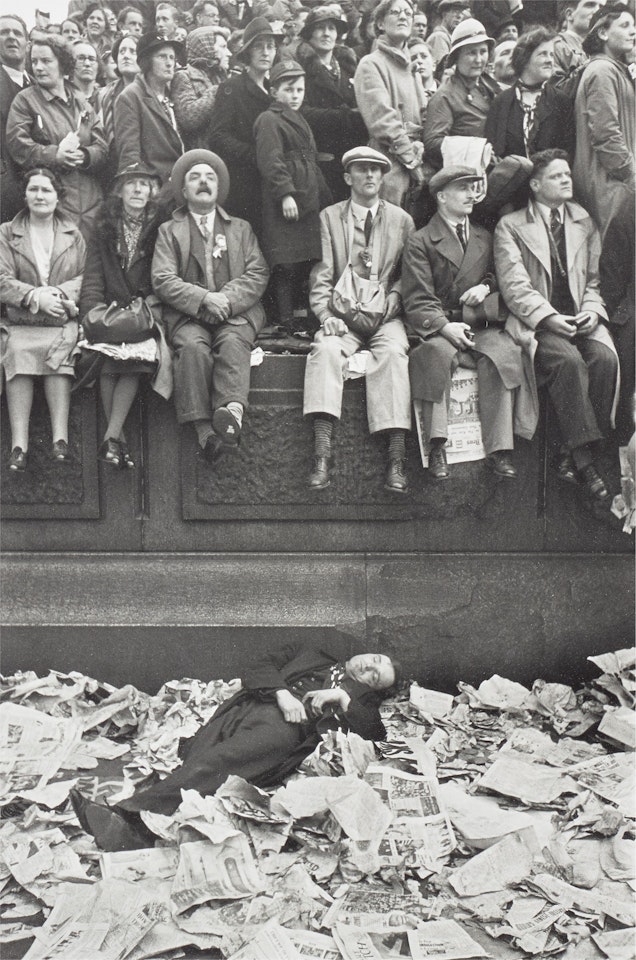 Trafalgar Square on the Day of the Coronation of King George VI, London by Henri Cartier-Bresson