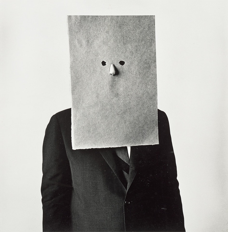 Steinberg in Nose Mask, New York by Irving Penn