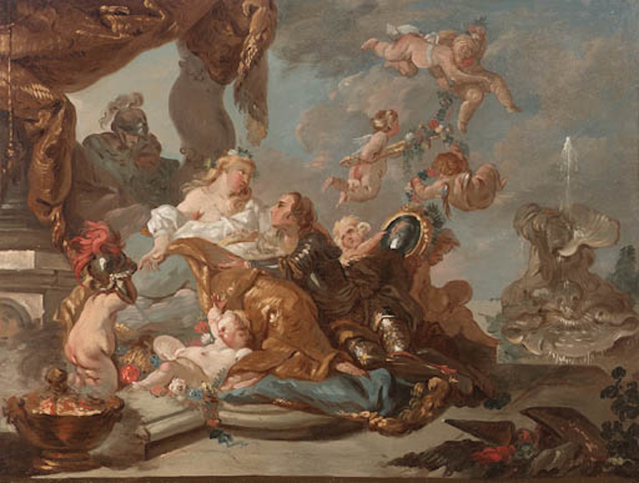 Rinaldo and Armida by Jean Baptiste Marie Pierre