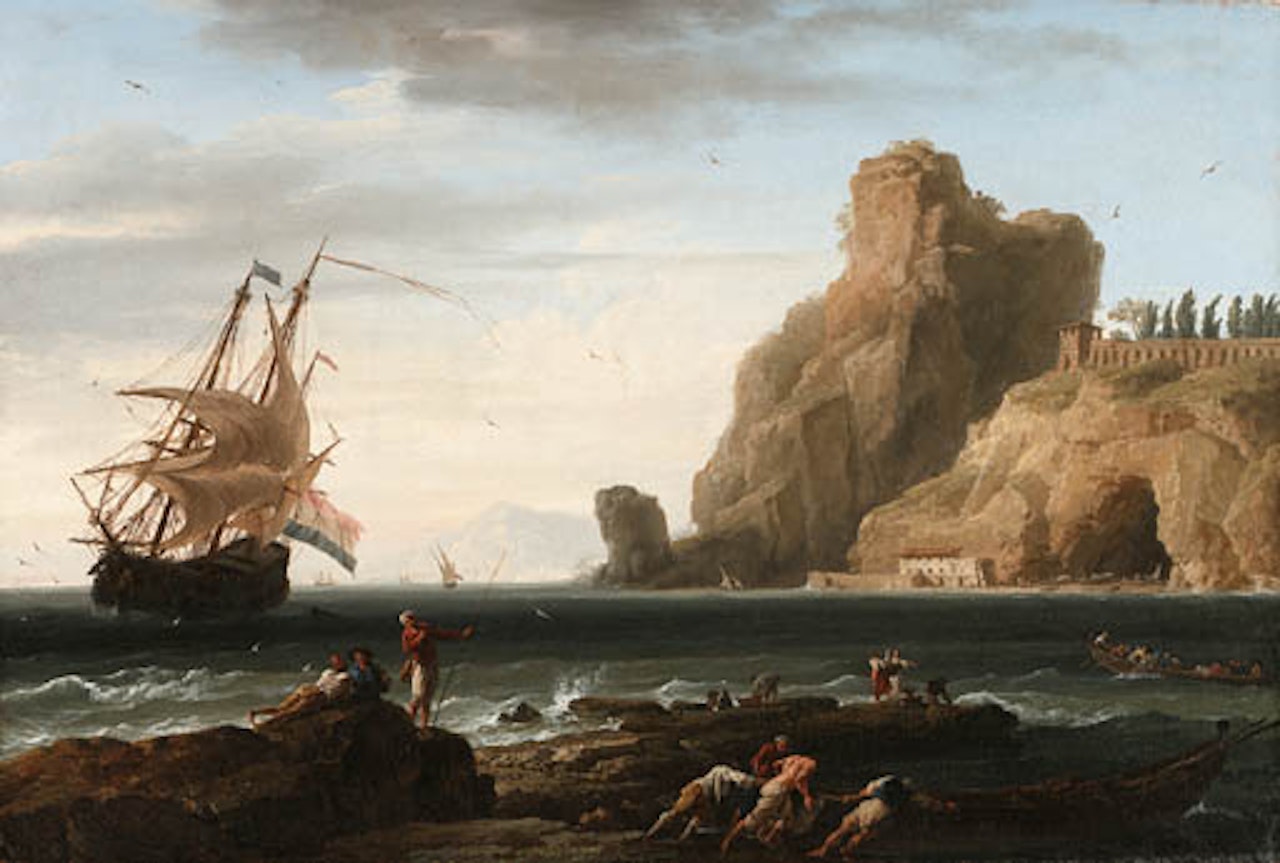 Depart pour la peche by Claude Joseph Vernet