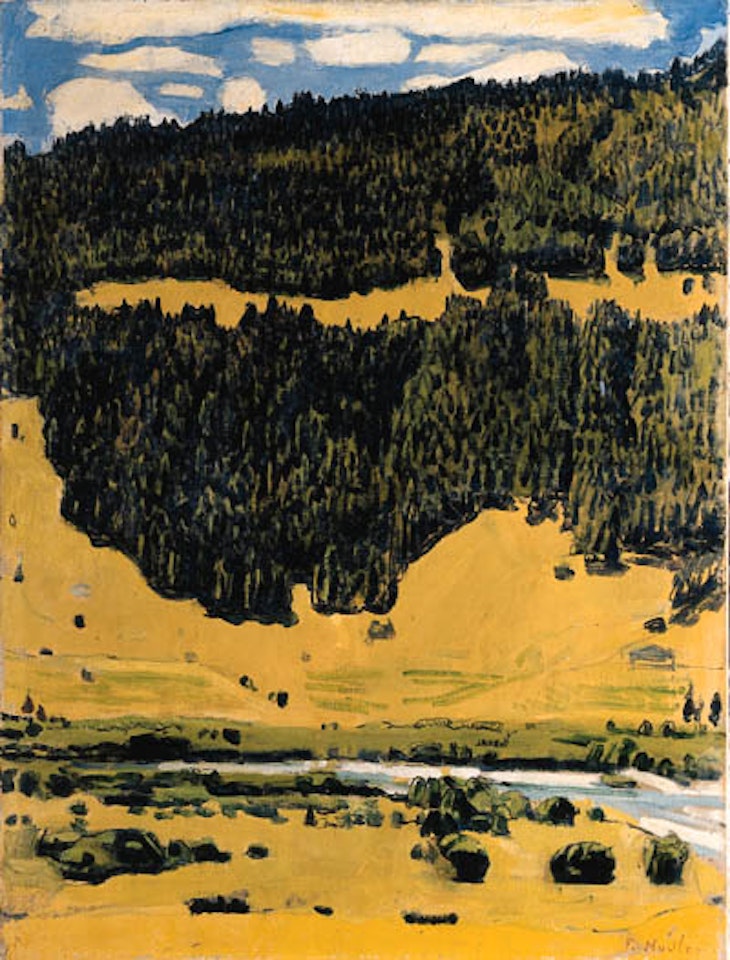 Summer landscape near Zweilutschinen by Ferdinand Hodler