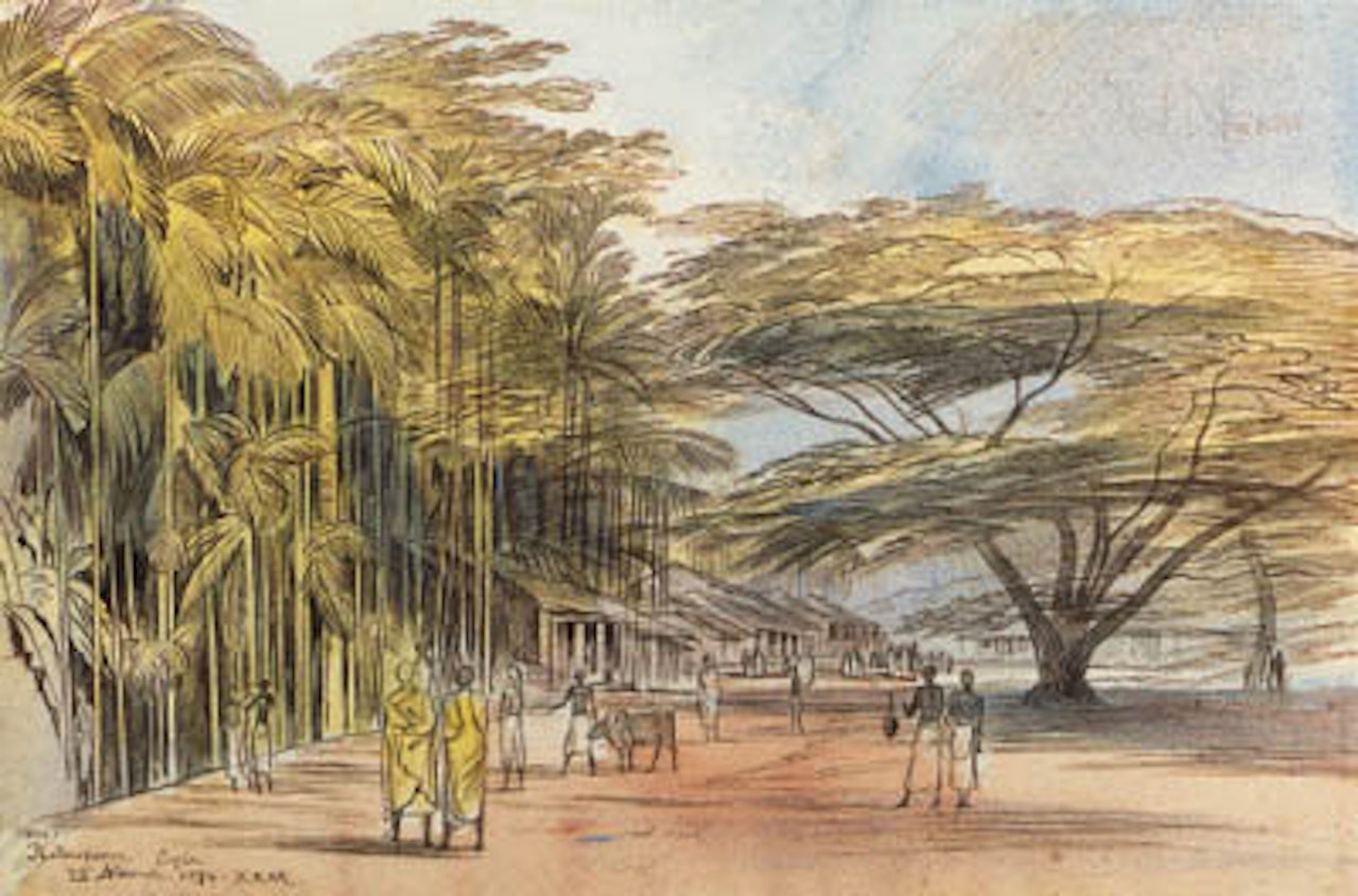 View of Ratnapura, Ceylon by Edward Lear