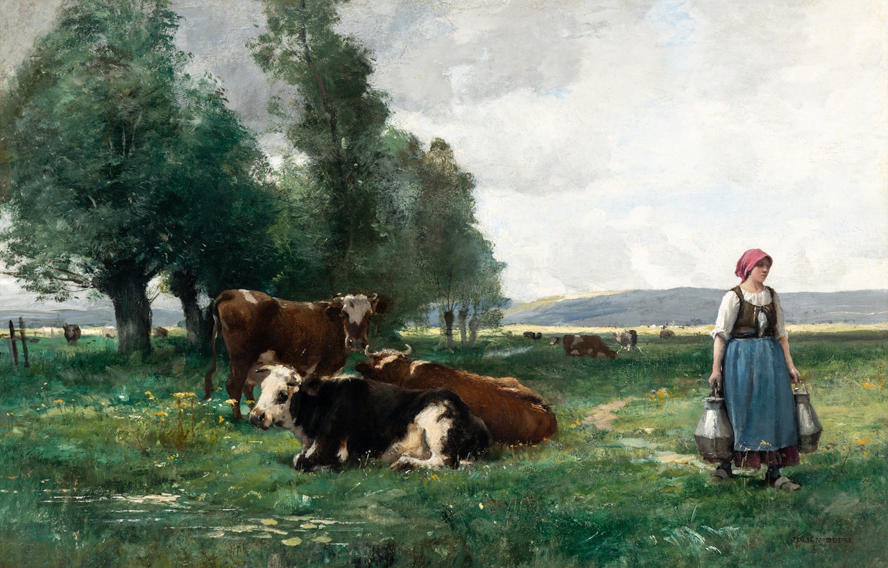 La laitière by Julien Dupré