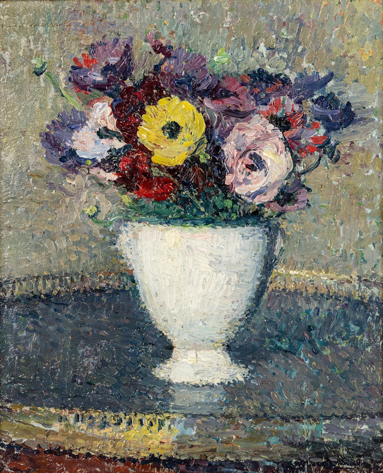 Bouquet d"anémones by Henri Jean Guillaume Martin