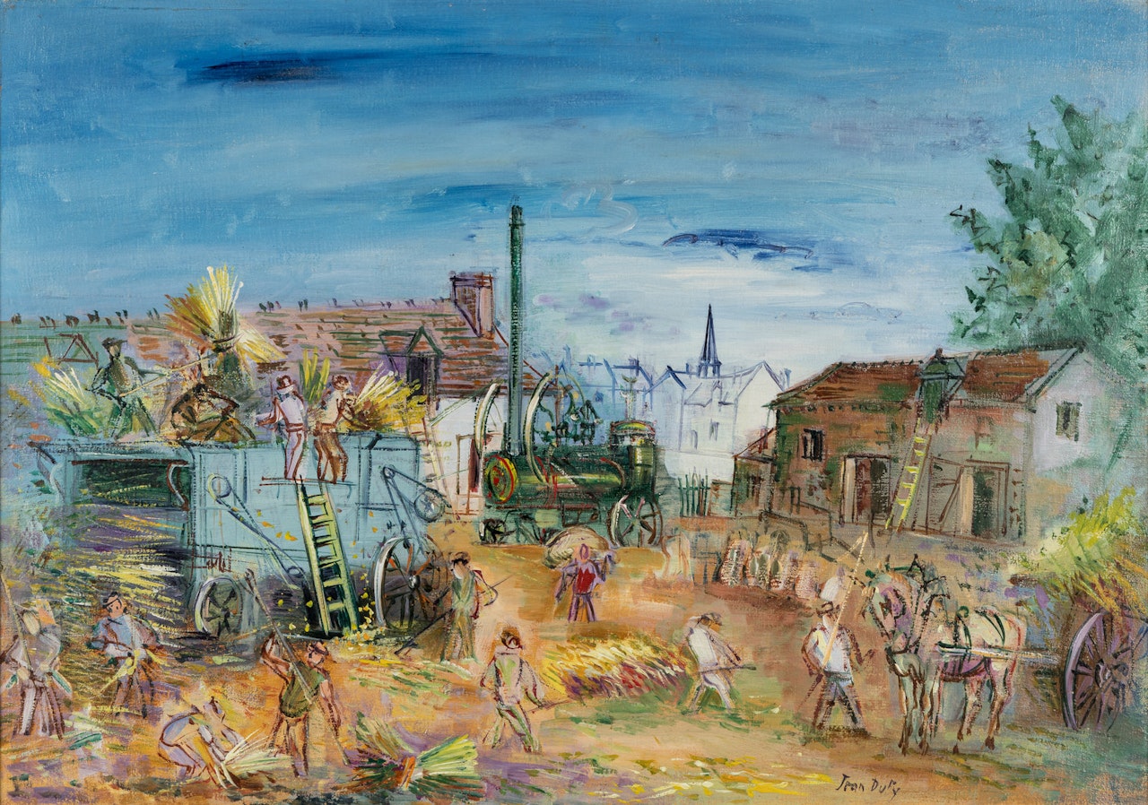 La moissonneuse-batteuse by Jean Dufy