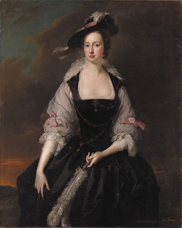 Portrait of Lady Frances Courtenay, daughter of Heneage Finch, 2nd Earl of Aylesford by Thomas Hudson
