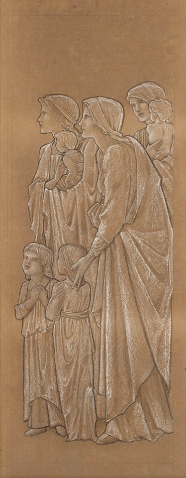 Suffer the little children to come unto me, forbid them not by Edward Coley Burne-Jones