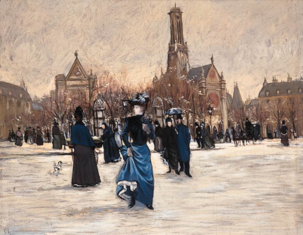 Saint-Germain l'Auxerrois by Jean Francois Raffaelli
