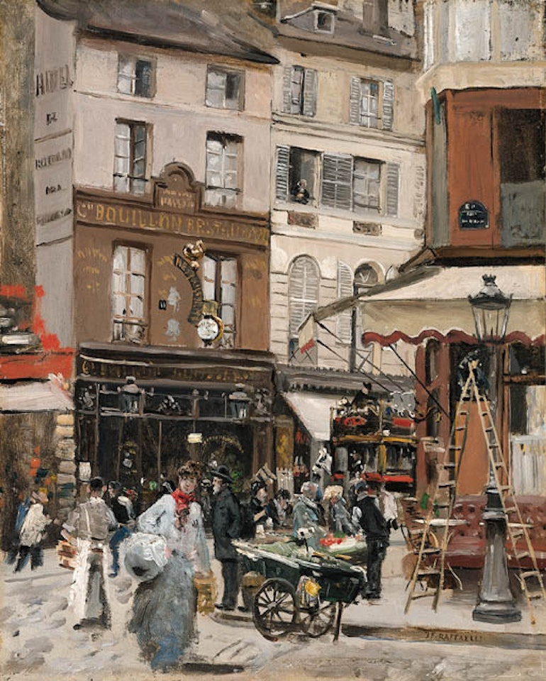 Rue de Montmartre by Jean Francois Raffaelli