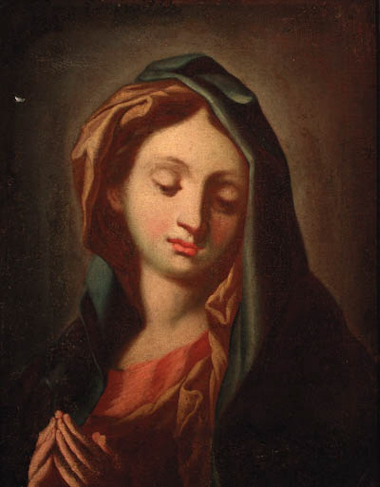 Madonna at prayer by Attributed to Carlo Maratta