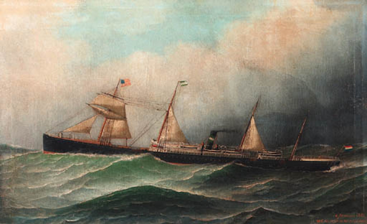 SS Rotterdam II by Antonio Jacobsen