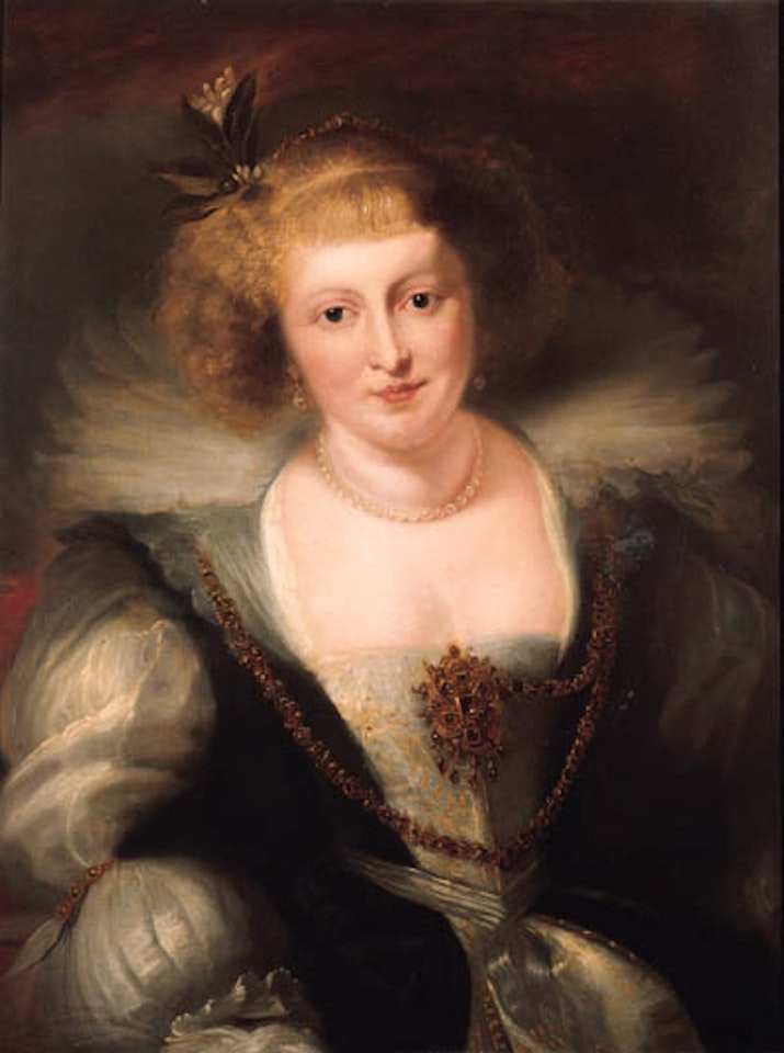 Portrait of Helena Fourment in richly ornate dress by Peter Paul Rubens