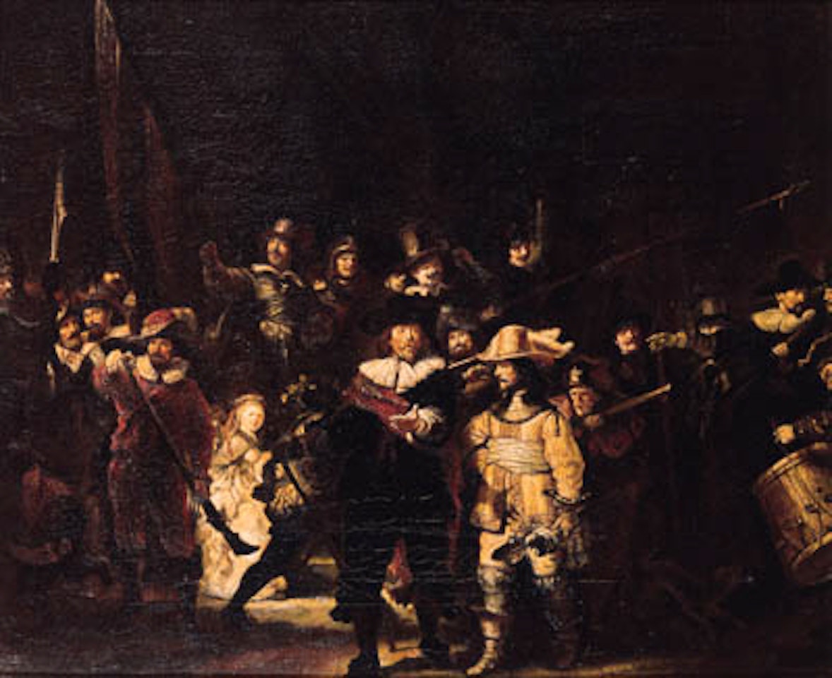 Company of Captain Frans Banning Cocq and Ltnt Willem van Ruytenburch by Attributed to Rembrandt Harmensz van Rijn