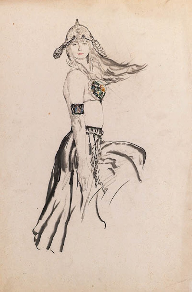 Portrait of a dancer by Filip Malyavin