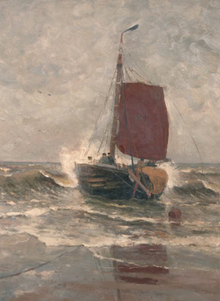 Bomschuit in breakers by Gerhard Arij Ludwig Morgenstjerne Munthe