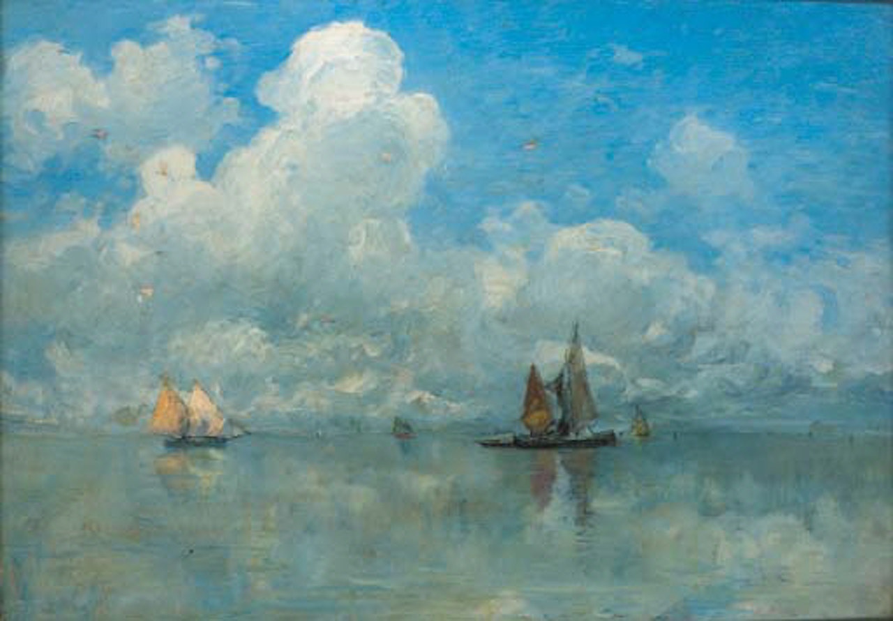Nubi di primavera by Guglielmo Ciardi
