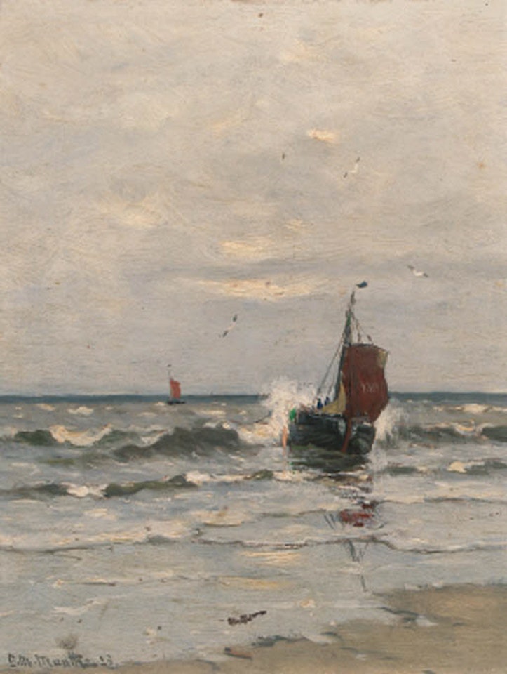 Arrival of katwijk by Gerhard Arij Ludwig Morgenstjerne Munthe