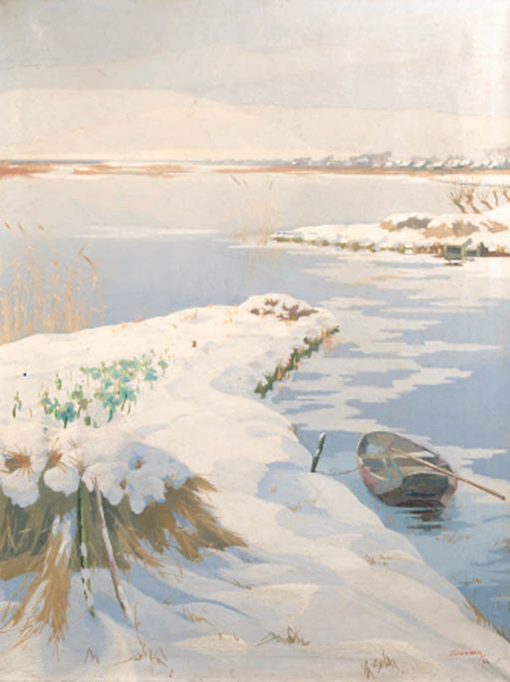 Winter view in Loosdrecht by Dirk Smoorenberg