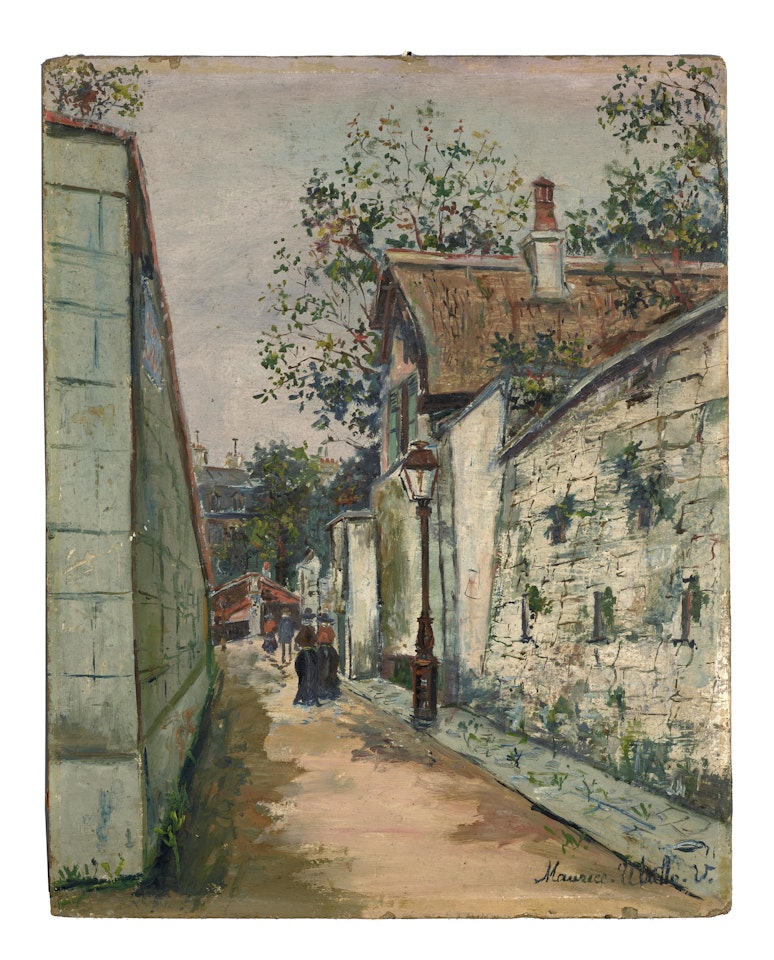 Chaumière de Henri IV, rue Saint Vincent, Montmartre by Maurice Utrillo