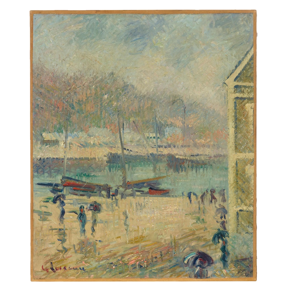 Le bassin de Berigny, Fécamp by Gustave Loiseau