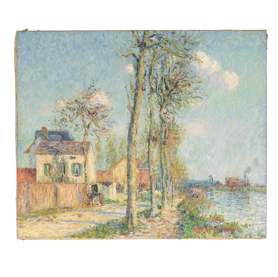 Le quai du Pothuis à Pontoise by Gustave Loiseau