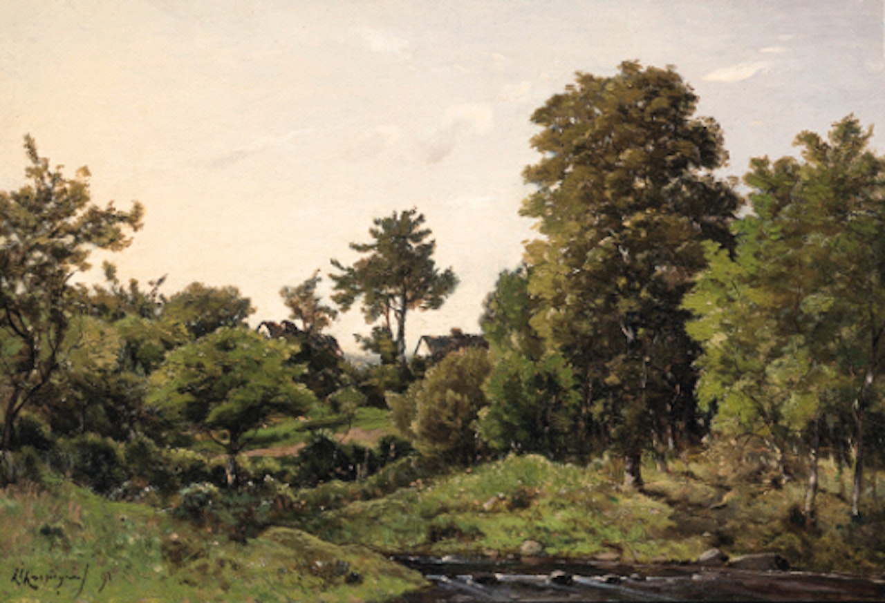 Paysage pres de St. Prive by Henri Harpignies