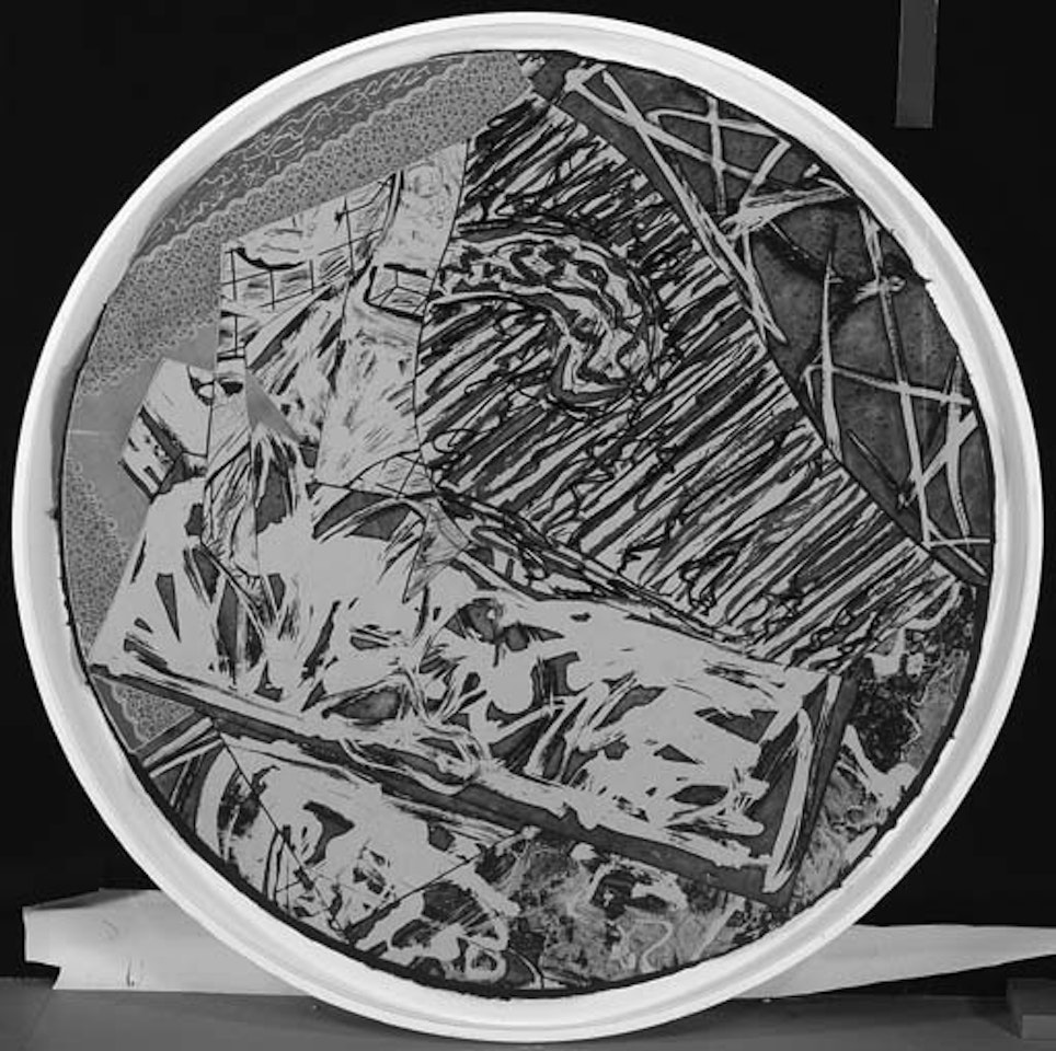 Swan engraving circle I, state II by Frank Stella