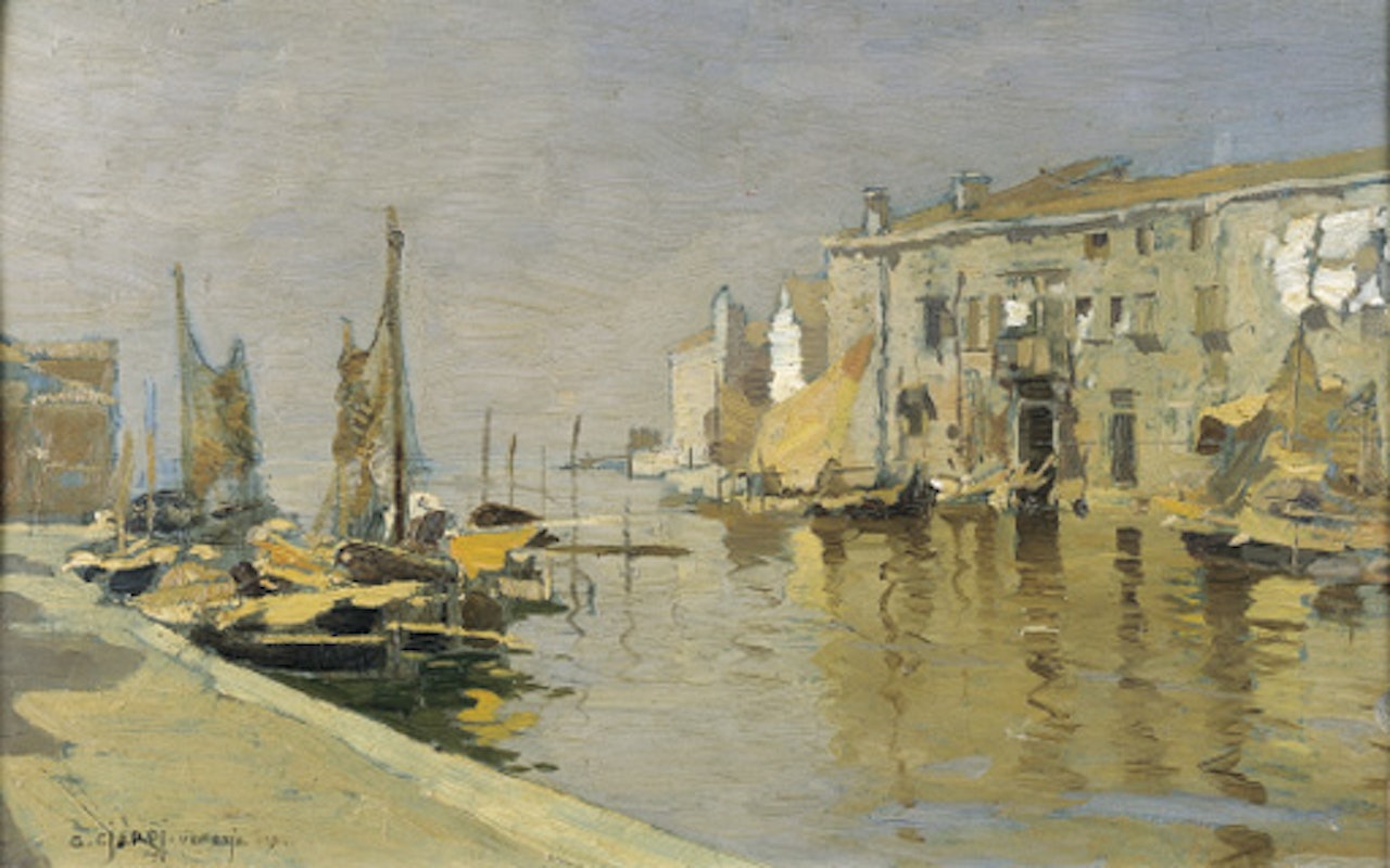 Canale a Venezia by Guglielmo Ciardi