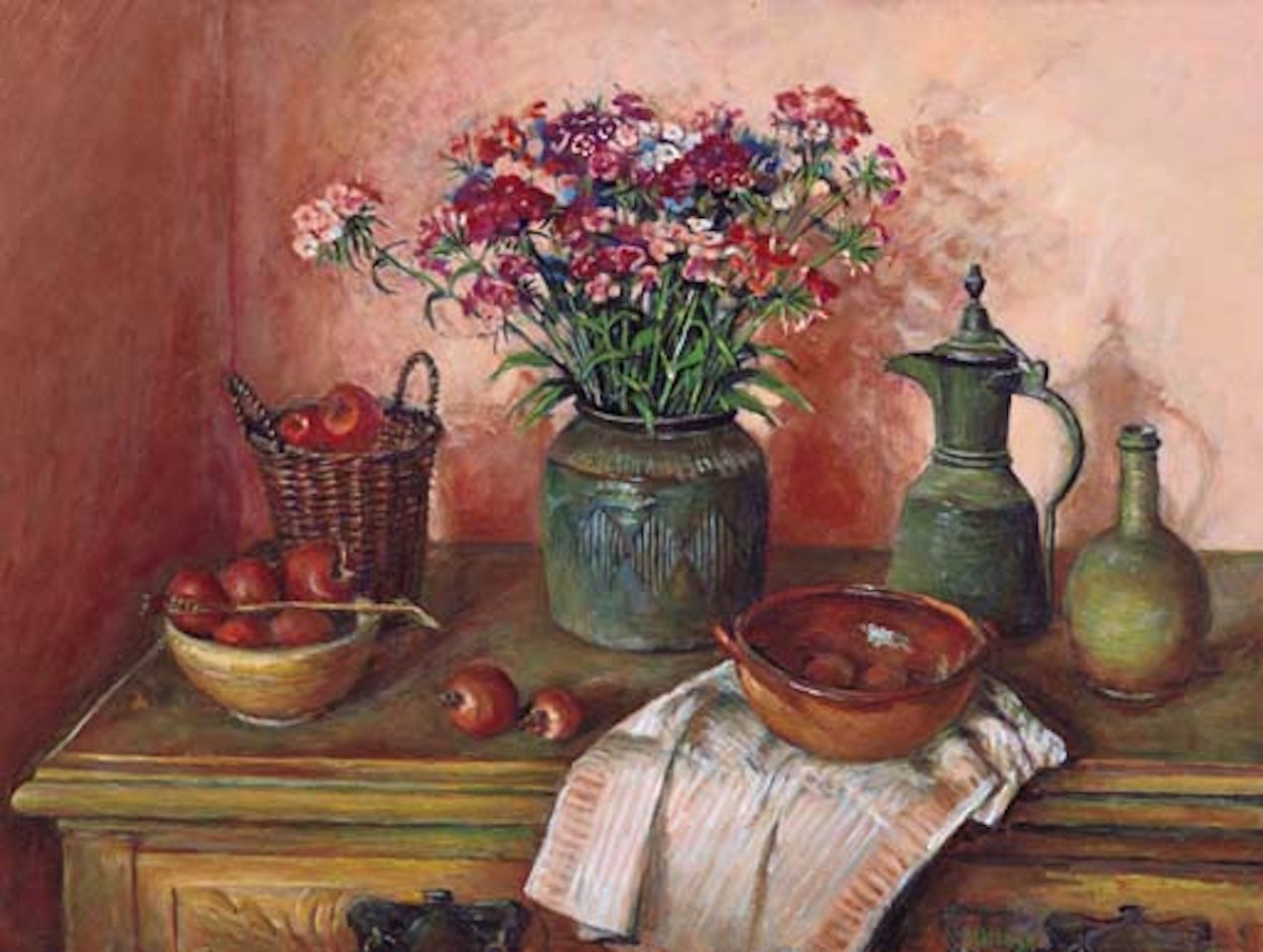 Still life on dresser by Margaret Hannah Olley